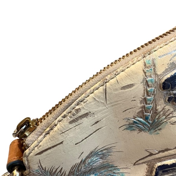 RARE!! Brahmin Blue Copa Cabana Mini Duxbury Crossbody Bag - Picture 8 of 16